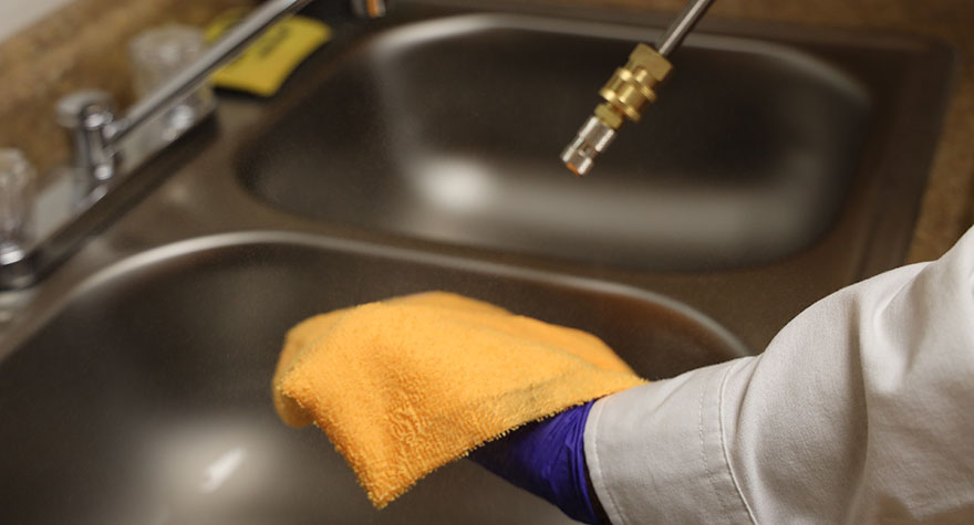 Preparing Sanitizing Wipe